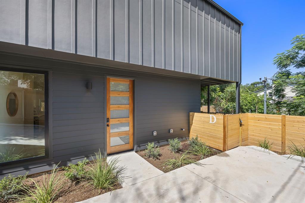 a backyard of a house