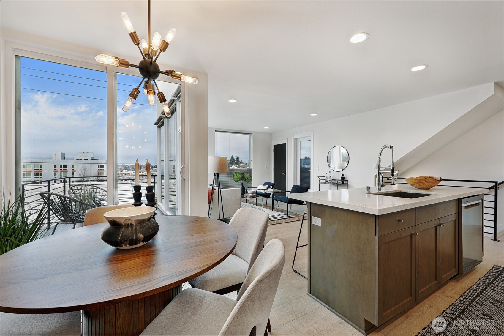3717 South Dawson Street Seattle, WA 98118 - Photo 23 of 40 a view of a dining room with furniture and wooden floor