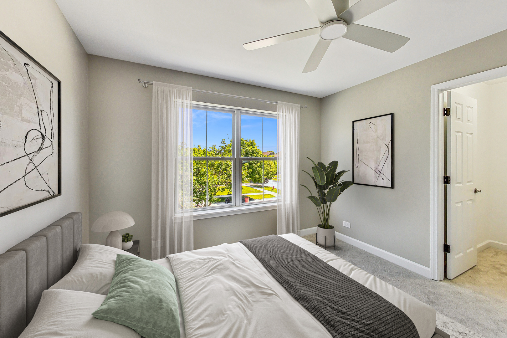 2782 Moraine Valley Road Wauconda, IL 60084 - Photo 14 of 24 a bedroom with a bed and a window