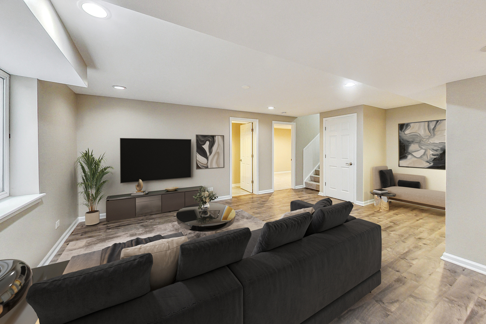 2782 Moraine Valley Road Wauconda, IL 60084 - Photo 20 of 24 a living room with furniture and a flat screen tv