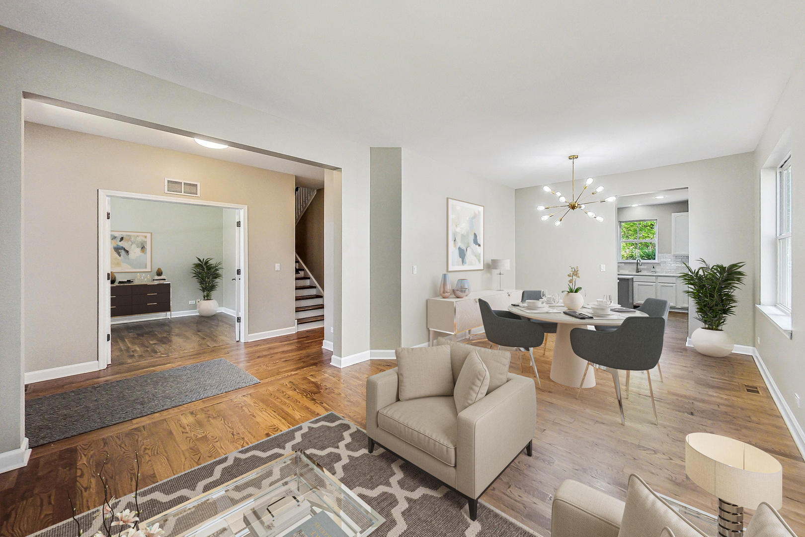 2782 Moraine Valley Road Wauconda, IL 60084 - Photo 8 of 24 a living room with furniture and wooden floor