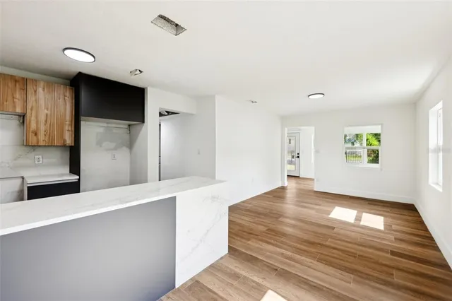 a view of an empty room