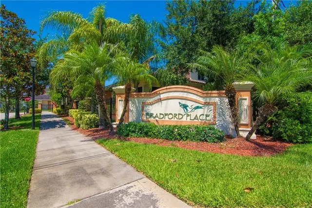 a view of a garden with a bench