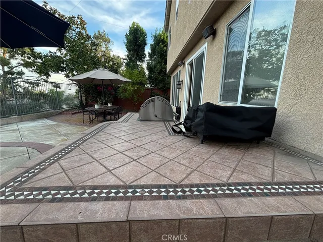 a view of outdoor space with seating