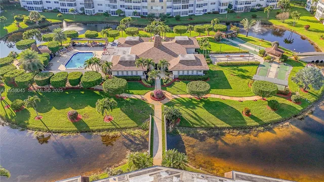 a view of swimming pool with outdoor seating