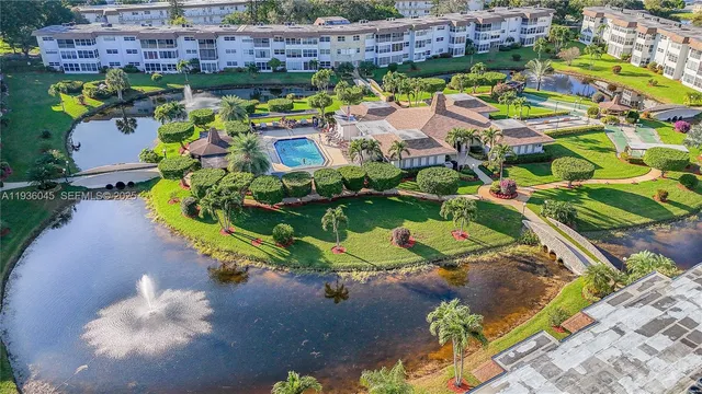 a bird view of a multi story residential houses with outdoor space