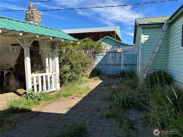 a view of under an umbrella