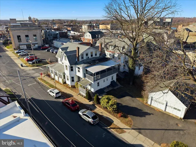 a view of city from balcony