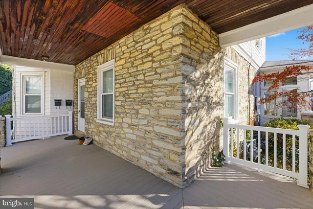 a view of front door of house
