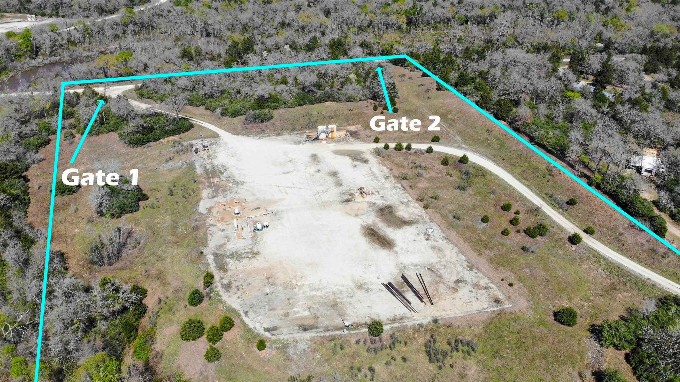 482 County Road 482 Normangee, TX 77871 - Photo 9 of 49 Two access points to the land. Gate 2 is not paved but fully accessibly from the road.