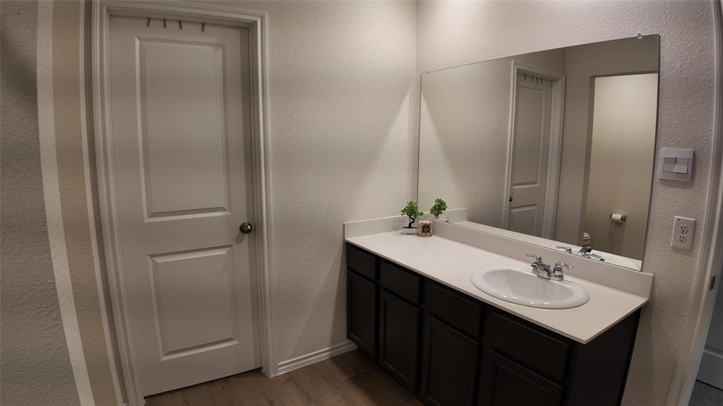 1215 Rustic Vw Lane Denton, TX 76207 - Photo 15 of 25 a bathroom with a sink and a mirror