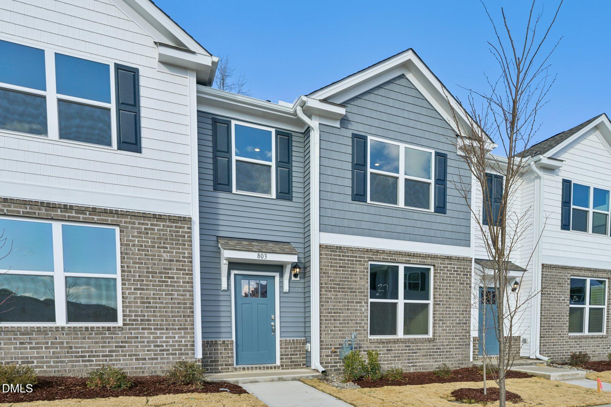 a front view of a house