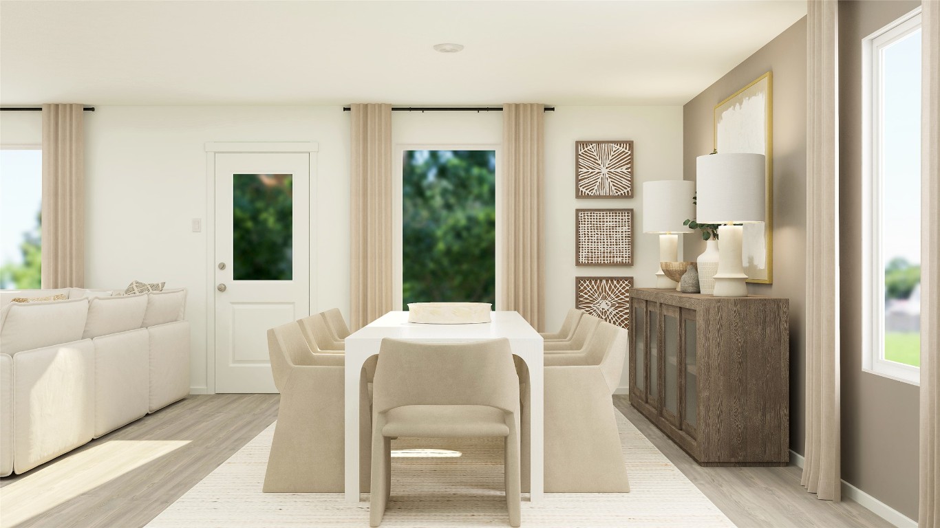270 Kings Row Lane Jarrell, TX 76537 - Photo 14 of 30 a dining room with furniture and large window