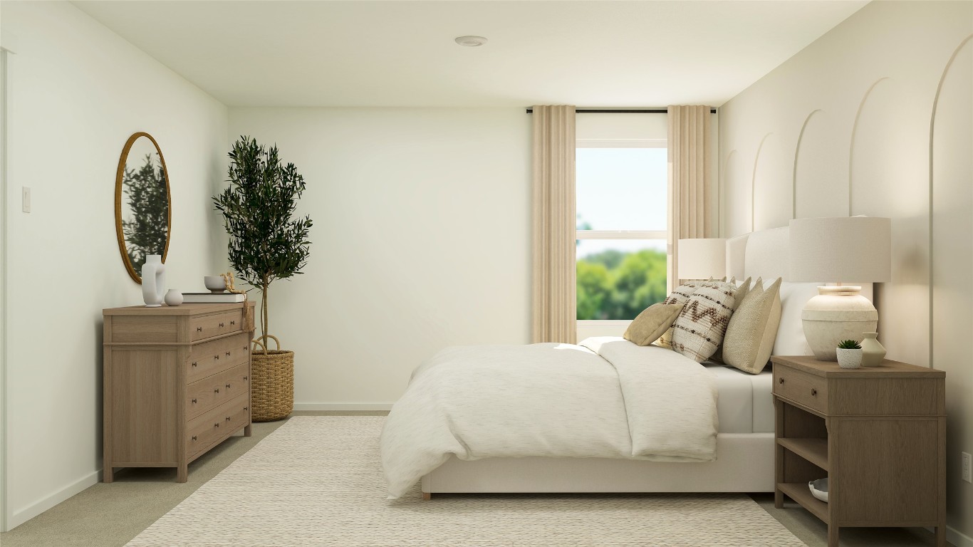 270 Kings Row Lane Jarrell, TX 76537 - Photo 29 of 30 a bedroom with a bed and a dresser