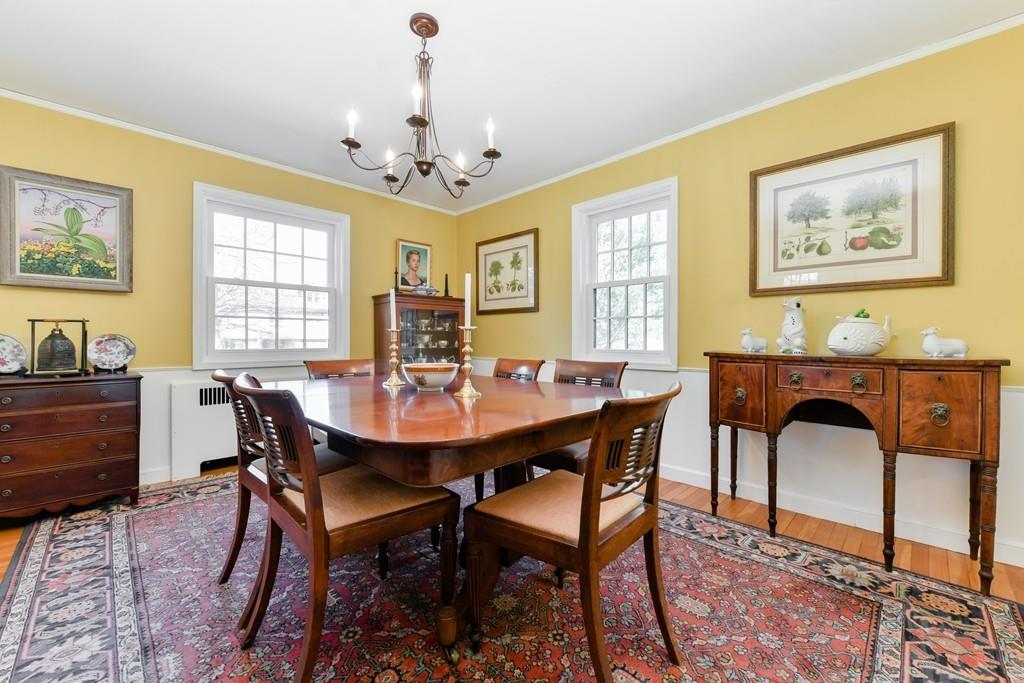 519 Brook Road Milton, MA 02186 - Photo 5 of 19 a view of a dining room with furniture window and wooden floor