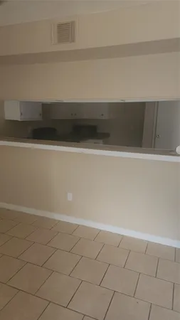 a view of wooden cabinets