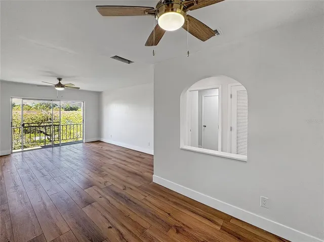 wooden floor in an empty room
