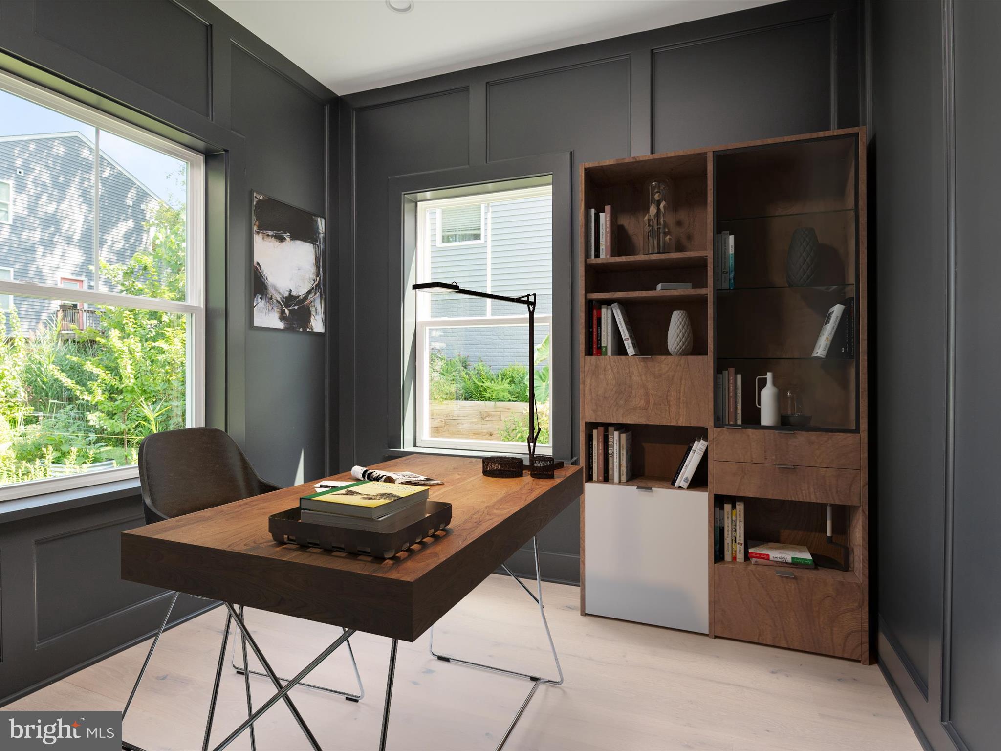 1422 Howard Road Annapolis, MD 21403 - Photo 12 of 61 Main Level Office with custom trim accents