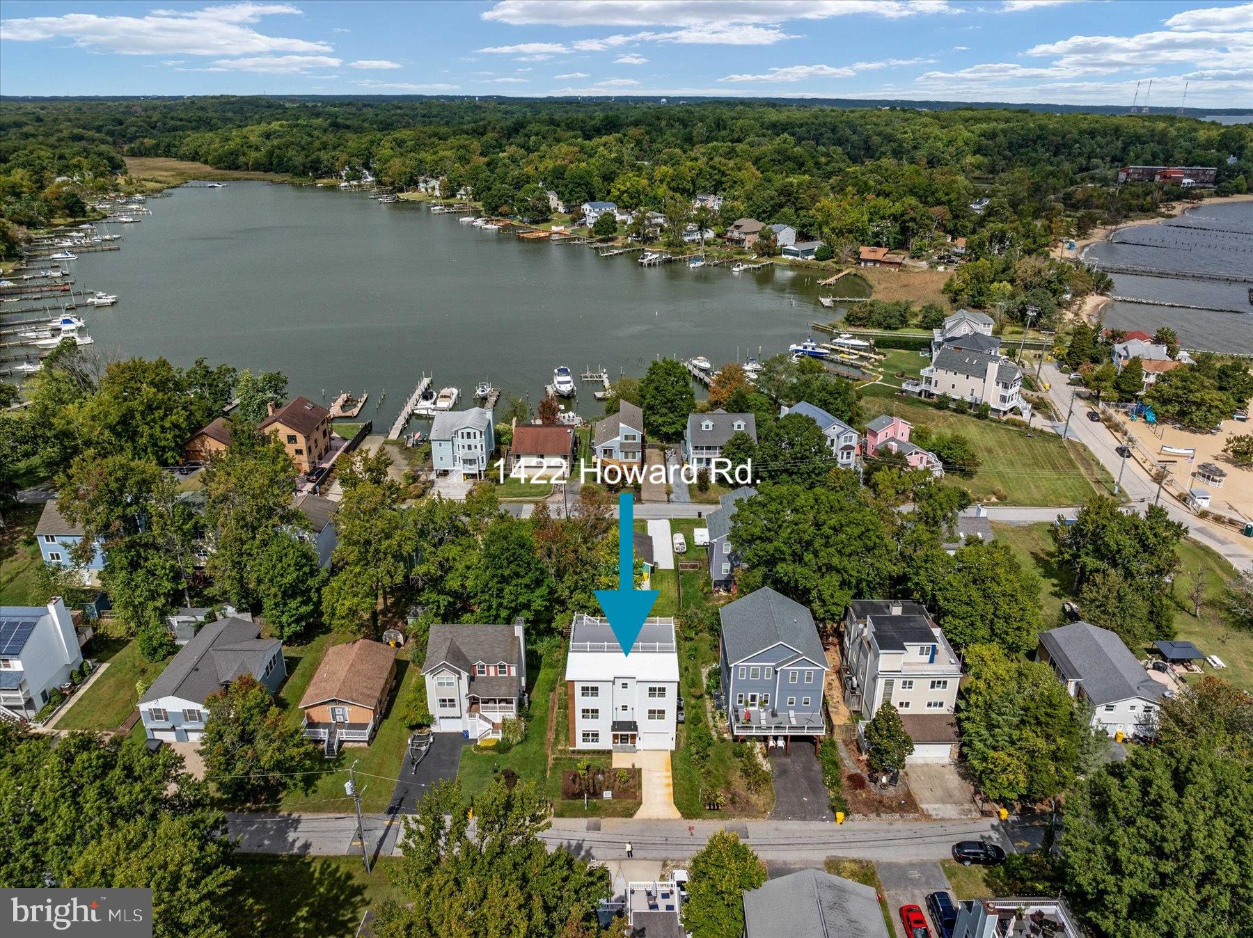 1422 Howard Road Annapolis, MD 21403 - Photo 34 of 61 Rooftop Views of Oyster Harbor