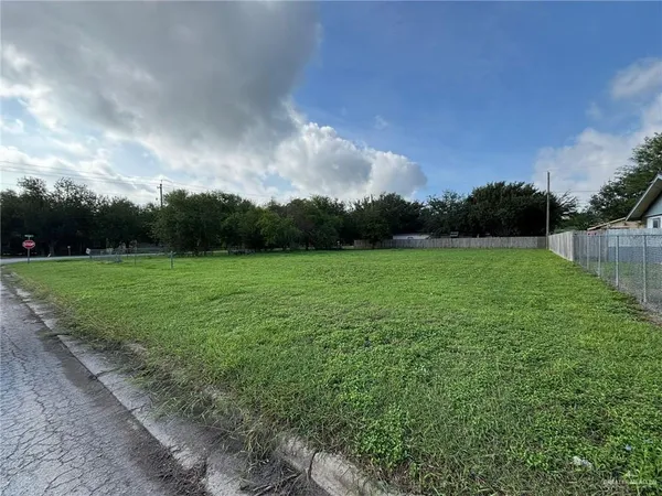a view of grassy field with trees