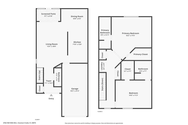 $395,000 | 4702 Northwest 59th Manor, Coconut Creek, FL 33073