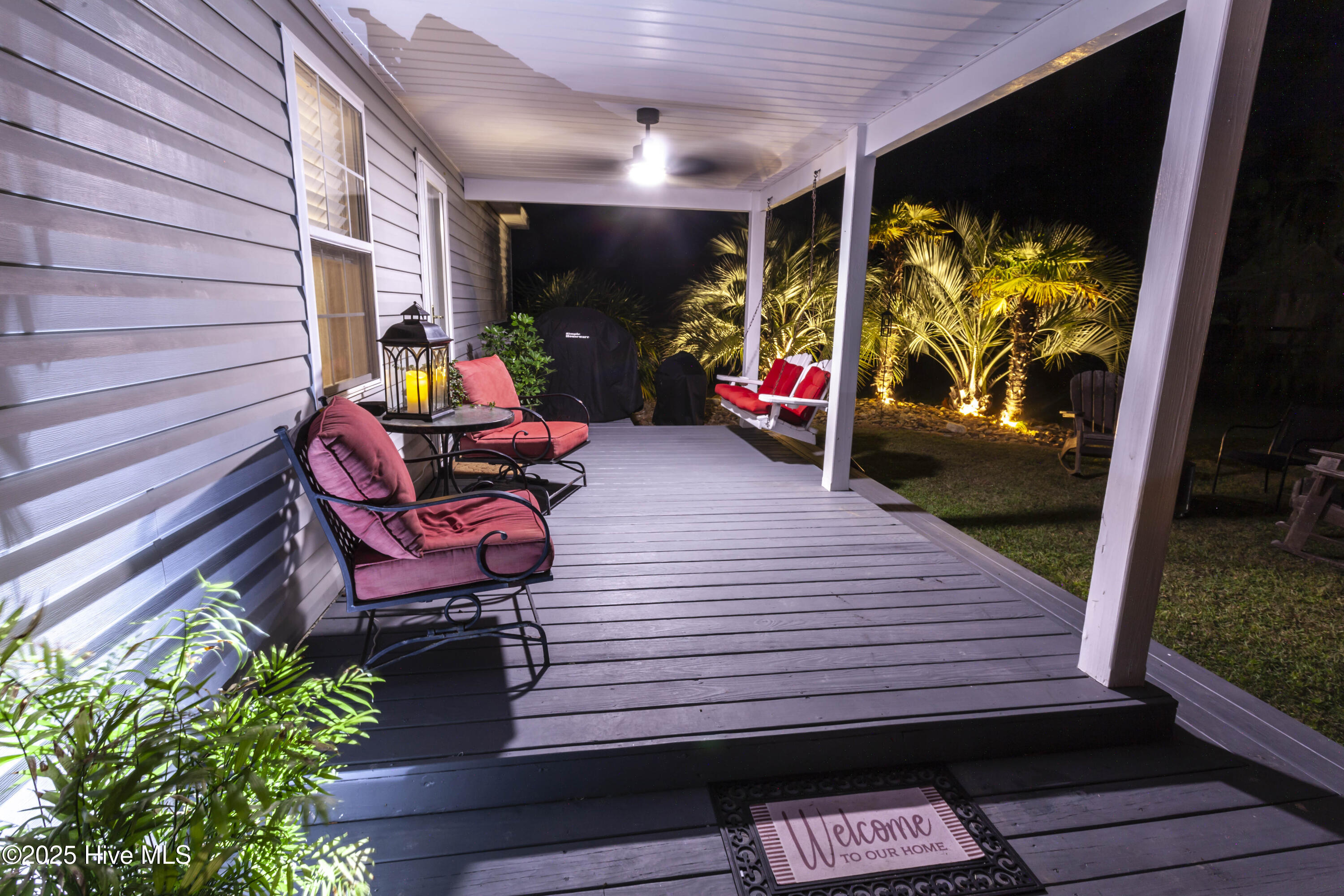 109 Ferry Dock Road Gloucester, NC 28528 - Photo 17 of 17 Deck at night