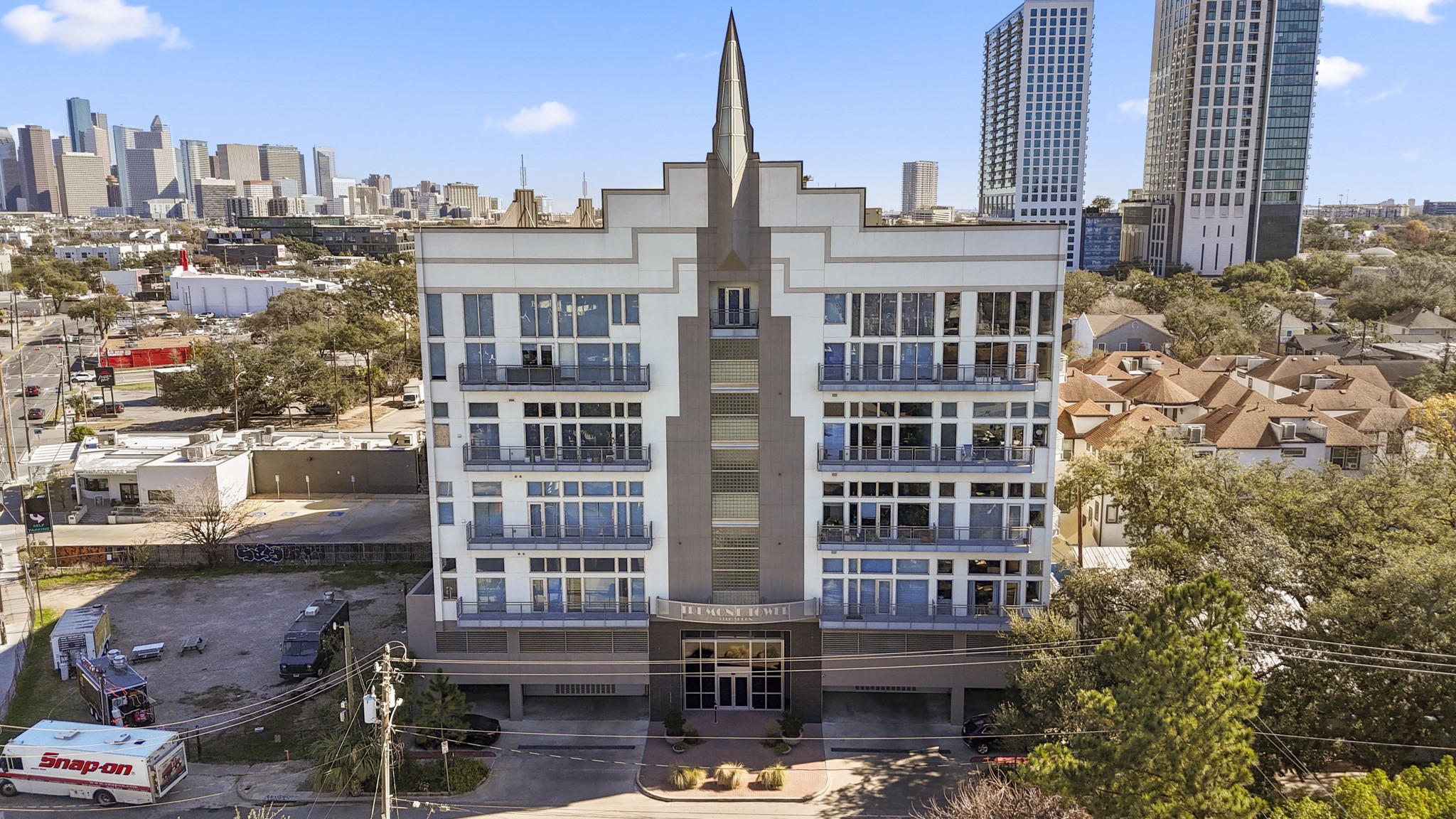 a view of a large building