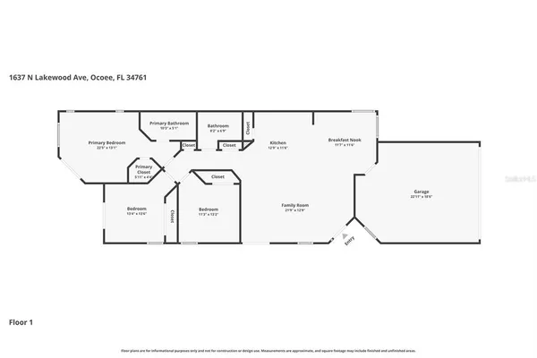 $329,000 | 1637 North Lakewood Avenue, Ocoee, FL 34761