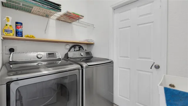 a view of a wooden door