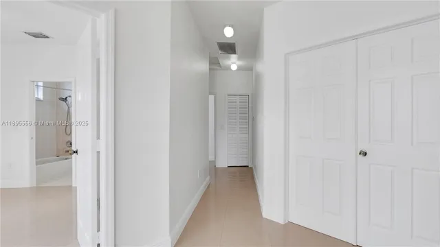 a view of an empty room