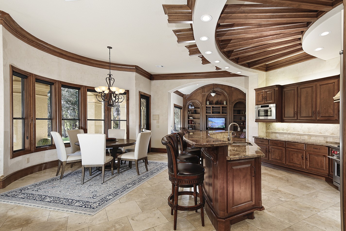 134 South Tranquil Path The Woodlands, TX 77380 - Photo 21 of 49 Large island with dining bar.