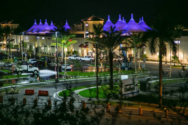 a view of street with sitting area