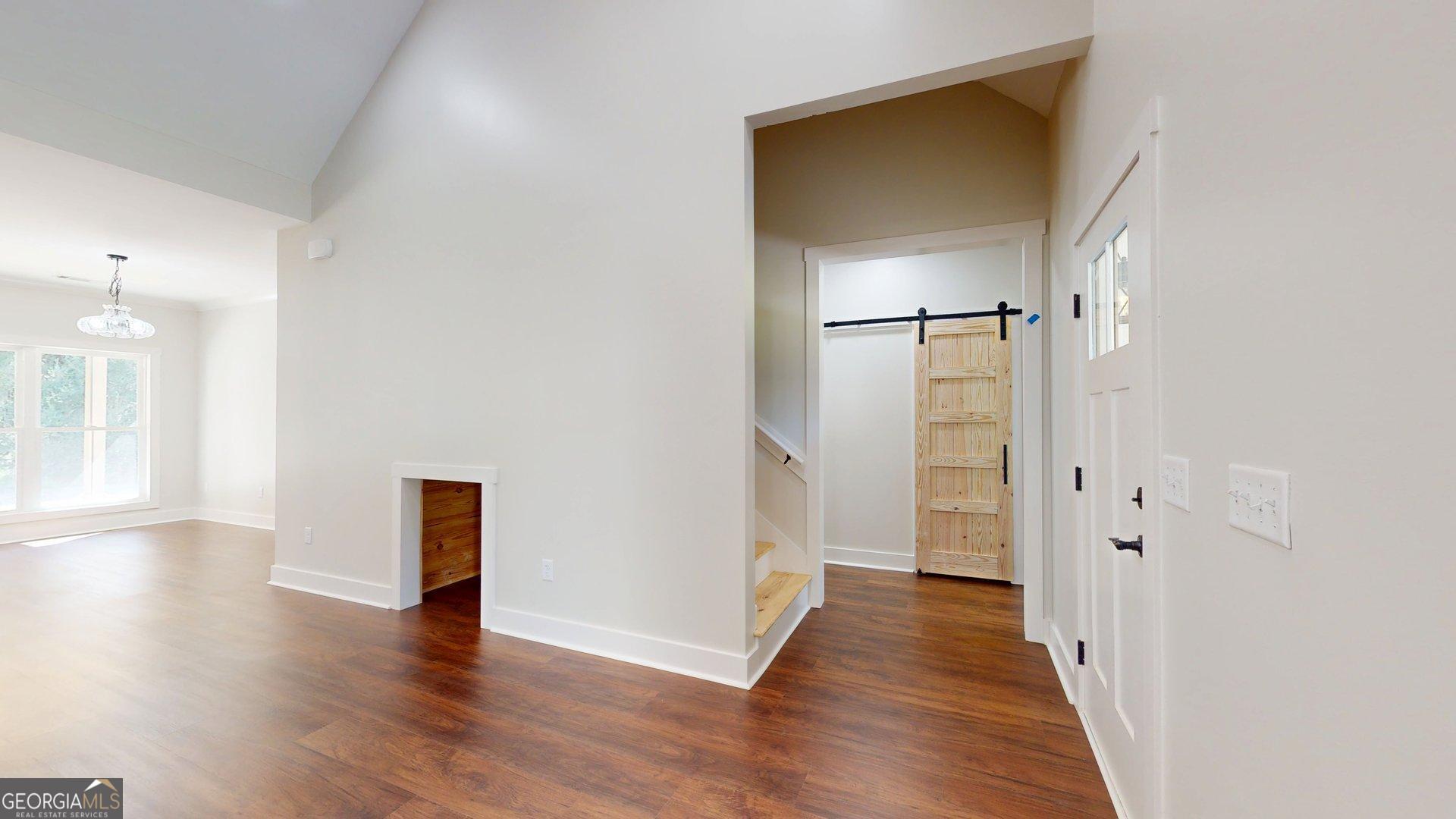 53 Jericho Lane Brooklet, GA 30415 - Photo 34 of 54 a view of a hallway with wooden floor