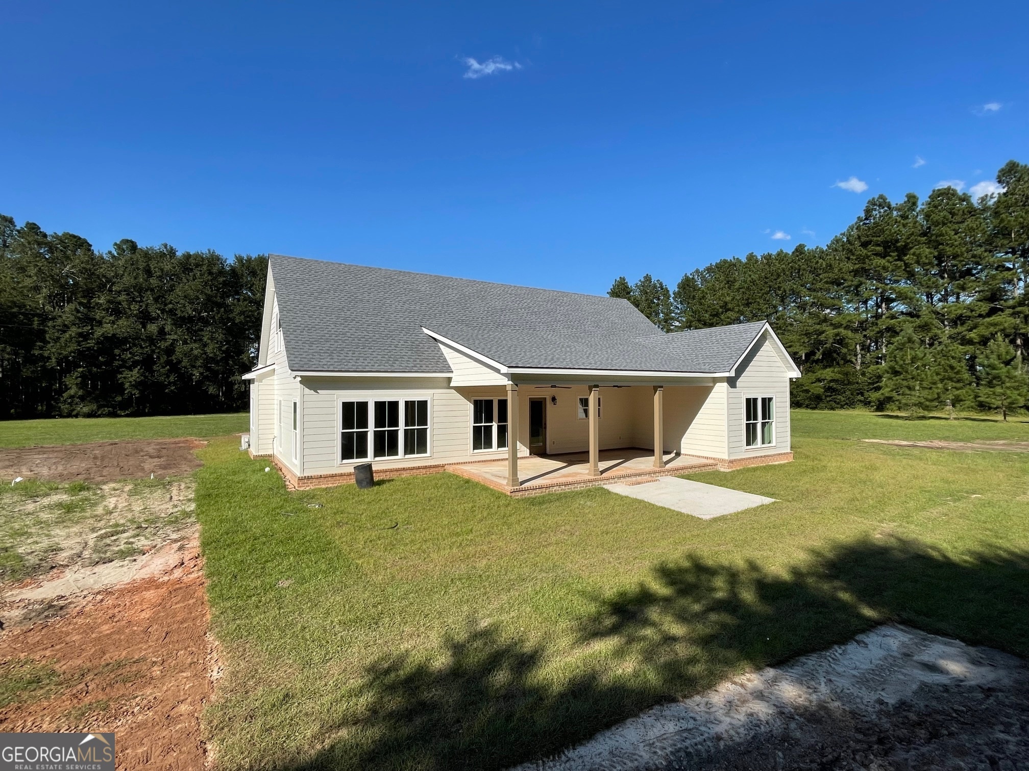 53 Jericho Lane Brooklet, GA 30415 - Photo 4 of 54 a front view of house with yard and green space