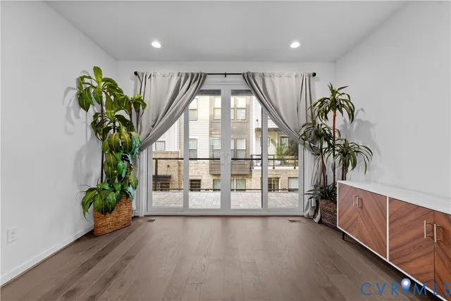 an aerial view of a city