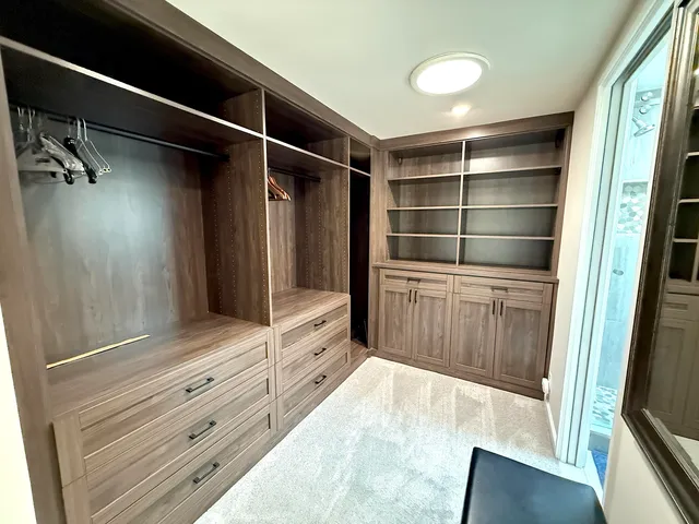 a view of closet area