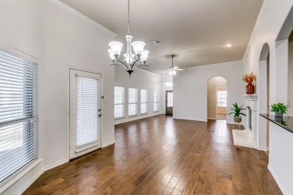 a view of a livingroom with a furniture