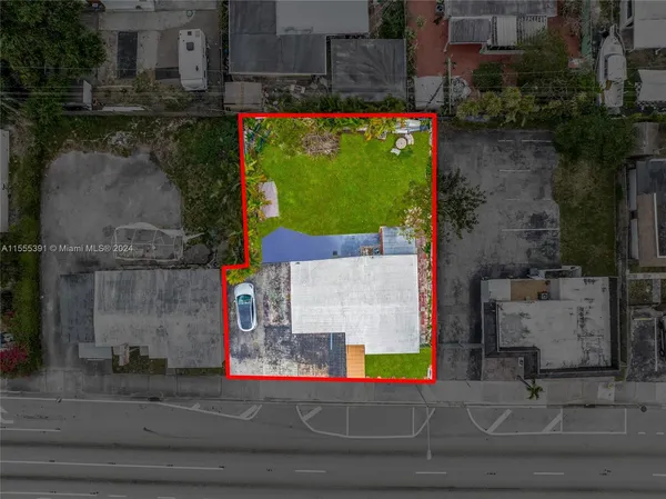 an aerial view of multiple house