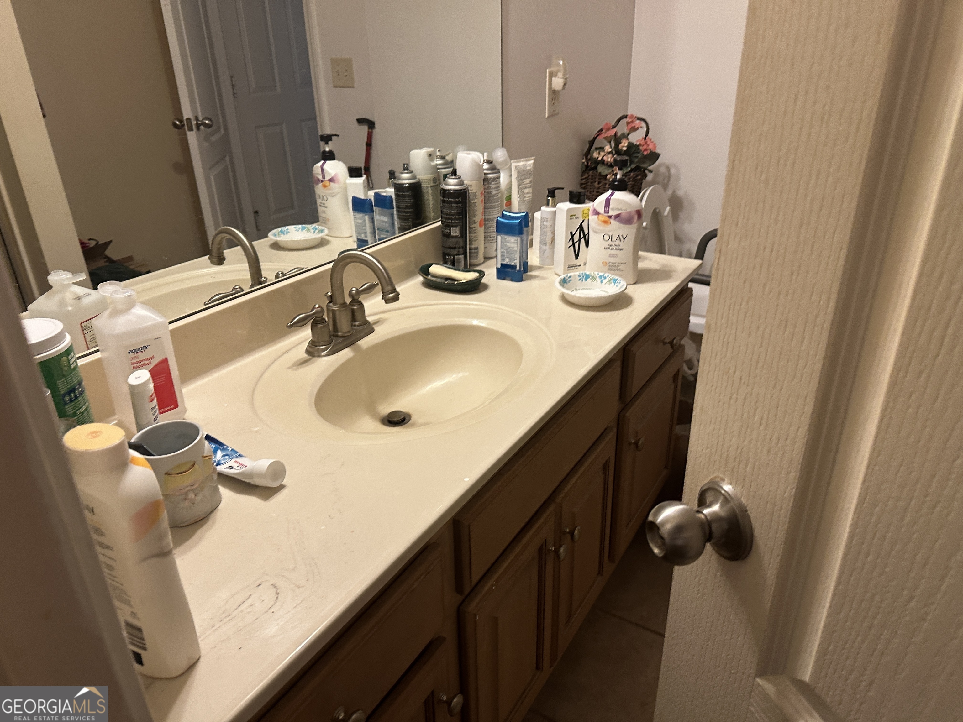 407 High Falls Road Jackson, GA 30233 - Photo 15 of 20 a bathroom with a sink and a mirror