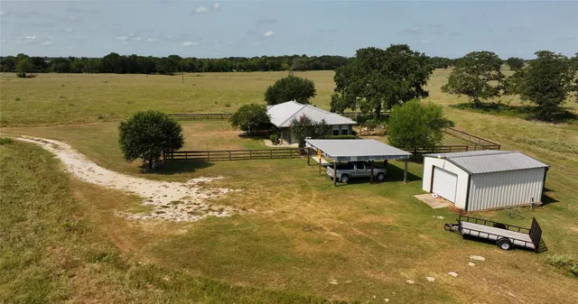 a backyard of a house