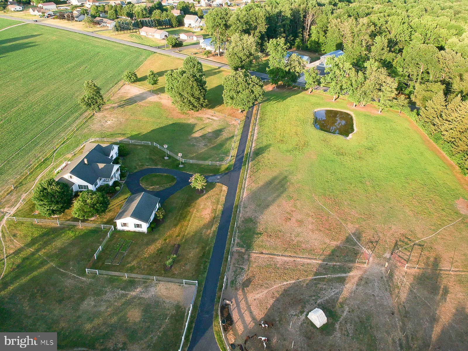 6191 Pearsons Corner Road Dover, DE 19904 - Photo 43 of 64 Aerial of Front of Property & Guest House