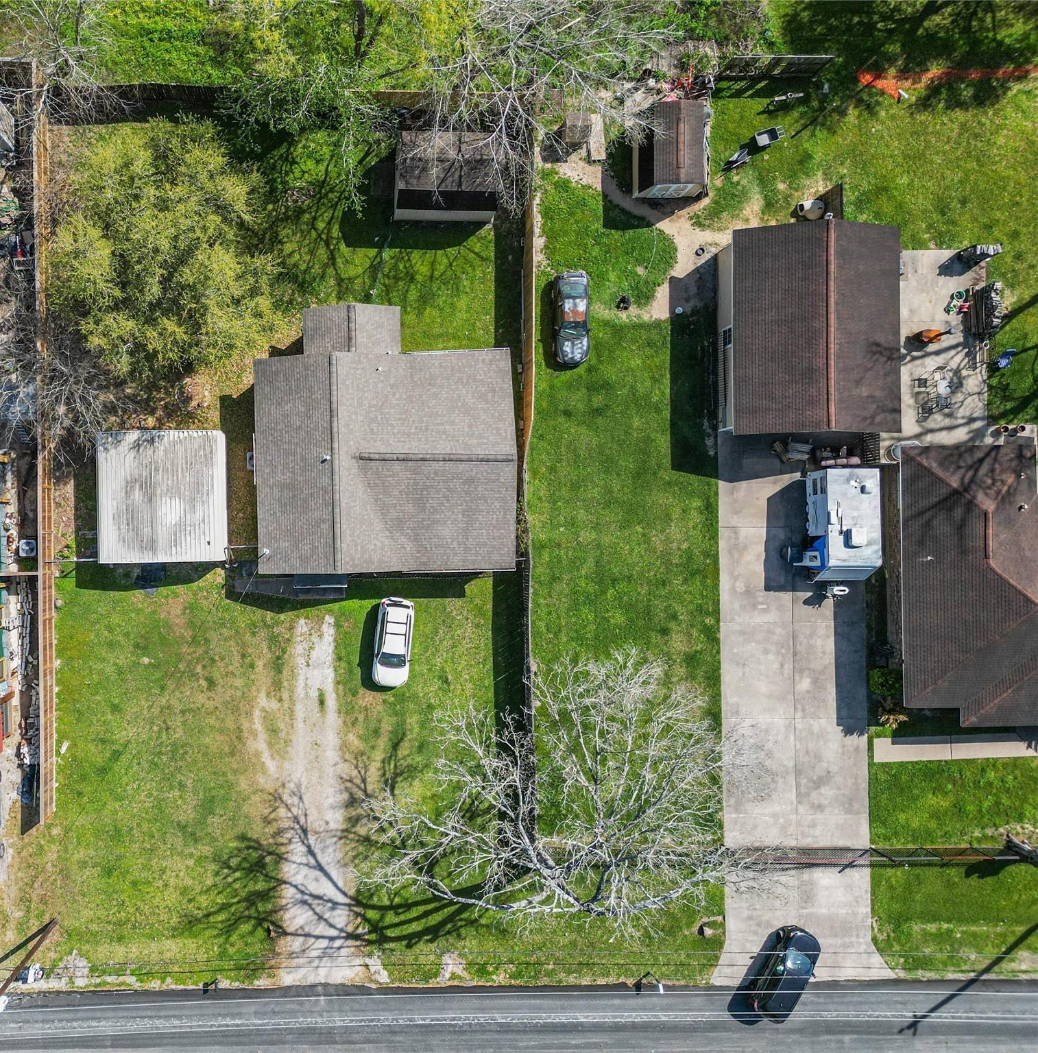 12109 22nd Street Santa Fe, TX 77510 - Photo 11 of 14 an aerial view of a house with a garden and plants
