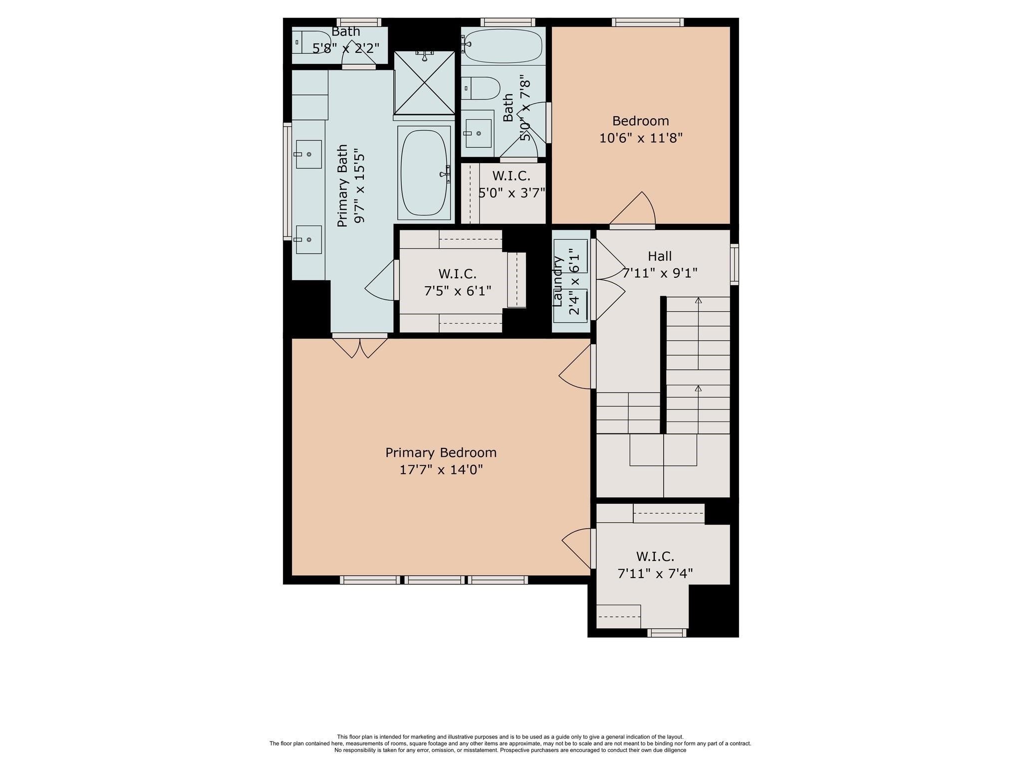 1508 Sabine Street Houston, TX 77007 - Photo 37 of 38 Third floor, floorplan