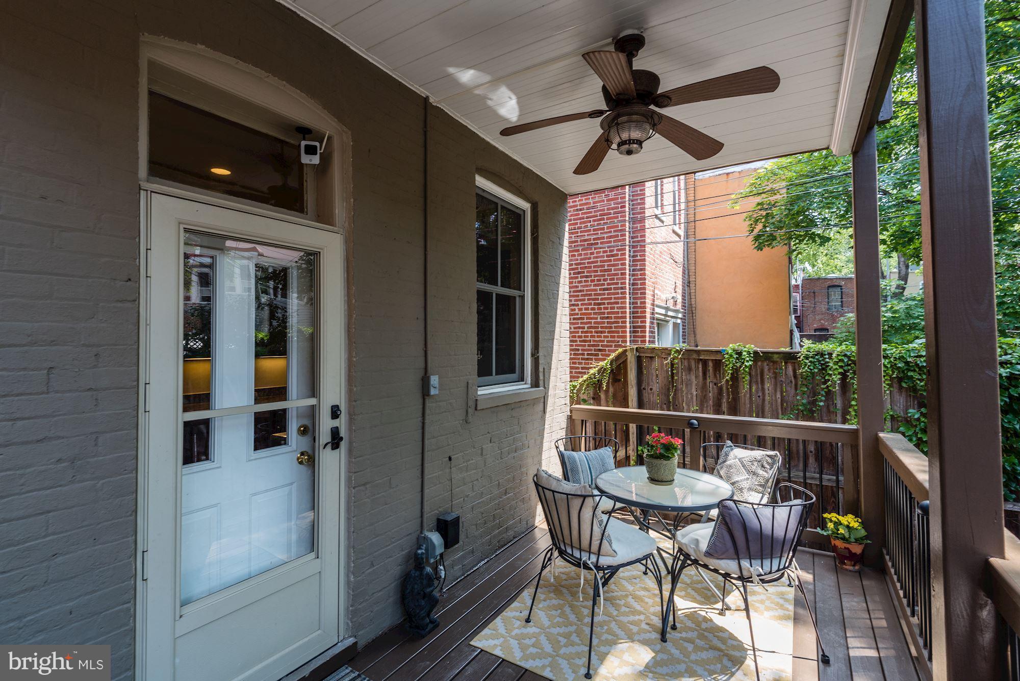 905 Constitution Avenue Northeast Washington, DC 20002 - Photo 24 of 30 Rear Terrace directly accessible from the kitchen