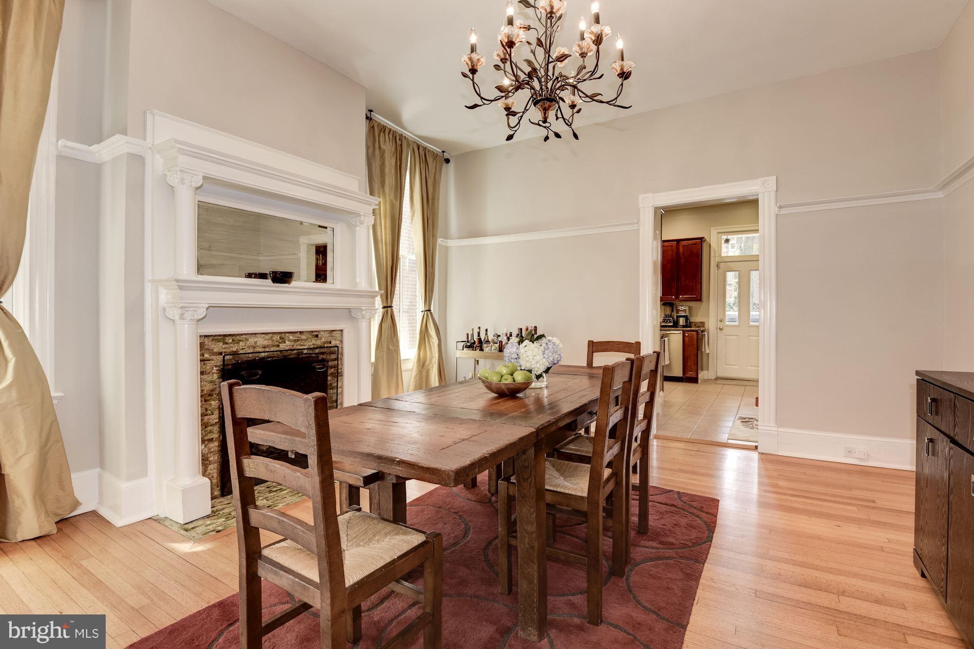 905 Constitution Avenue Northeast Washington, DC 20002 - Photo 8 of 30 Large Dining Room w/ second fireplace