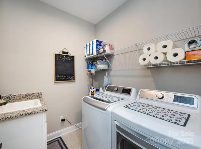 a room with storage and utility