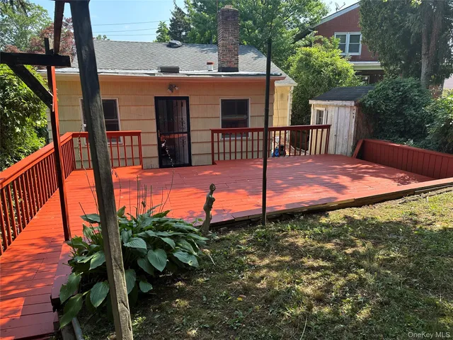 a view of outdoor space with garden