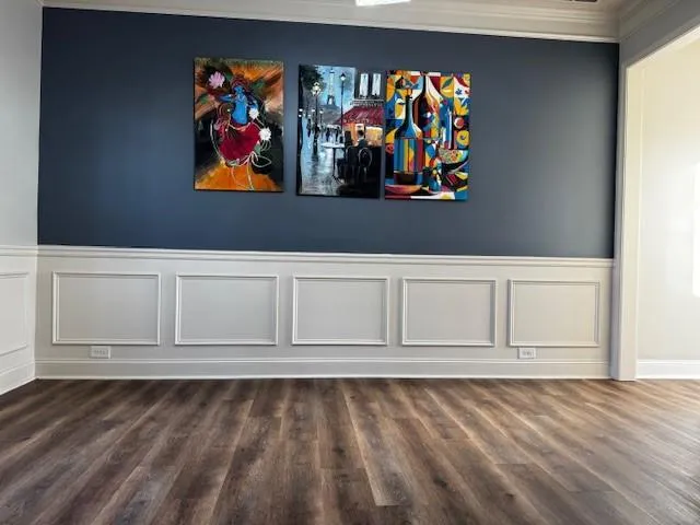 a view of wooden floor