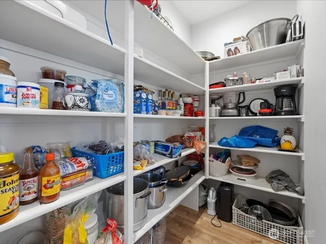 a room with storage and utility