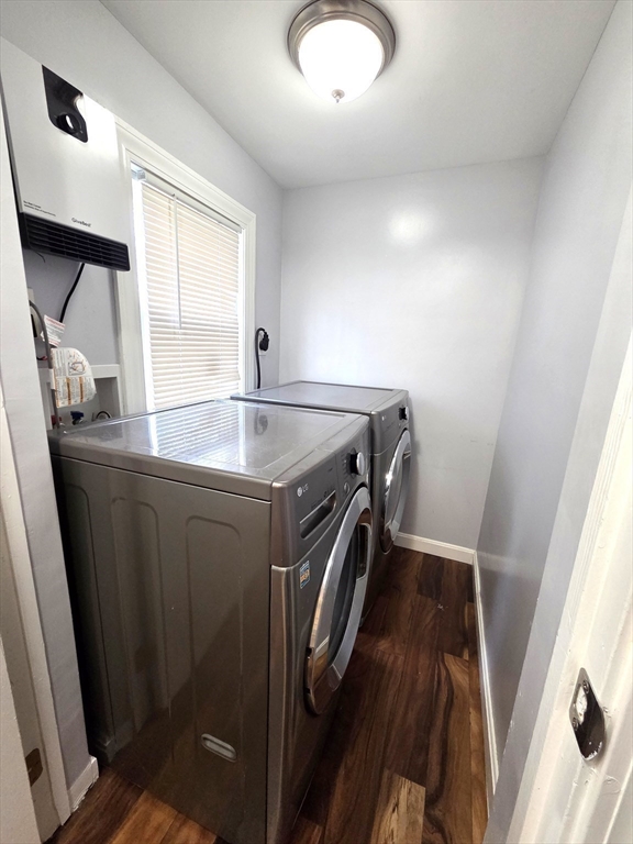 69 Pratt Street, Unit 1 Avon, MA 02322 - Photo 11 of 18 a utility room with dryer and washer